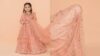 indian girl wearing a mini lehenga set